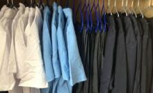 Pop-up free school uniform and prom dress stall