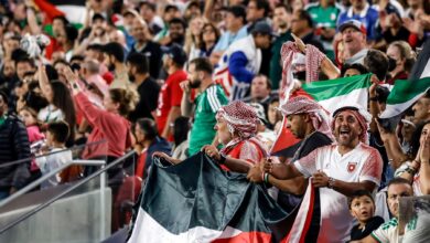 At World Cup Soccer Game, Palestinian Emblems Abound