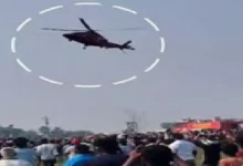 बिहार में उड़ान के बाद कुछ देर हवा में स्थिर रहा मुख्यमंत्री का हेलिकॉप्टर, हाजीपुर स्टेडियम में मची अफरातफरी