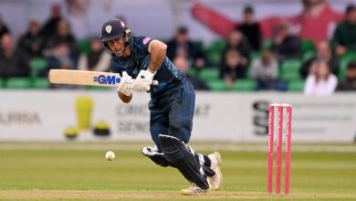 Revis fireworks salvage thrilling tie as Derbyshire's winning streak ends